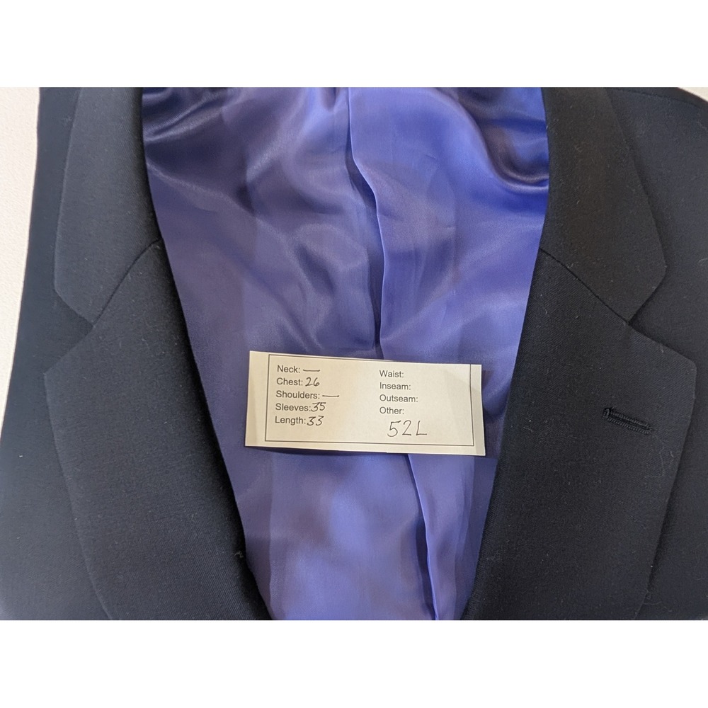 Jean Paul Germain Mens 52L Navy Blue‎ Suit Jacket Blazer - Picture 5 of 5